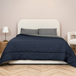 Zweifarbige Bettdecke ohne Bezug