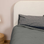 Zweifarbige Bettdecke ohne Bezug