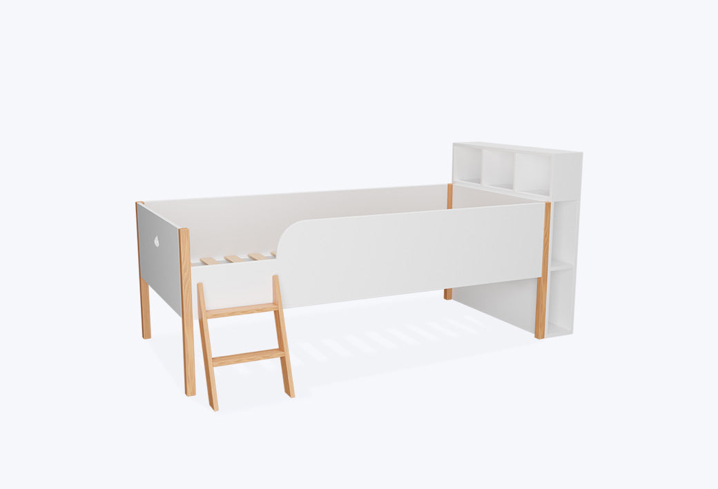 Halbhochbett mit stauraum Wolke