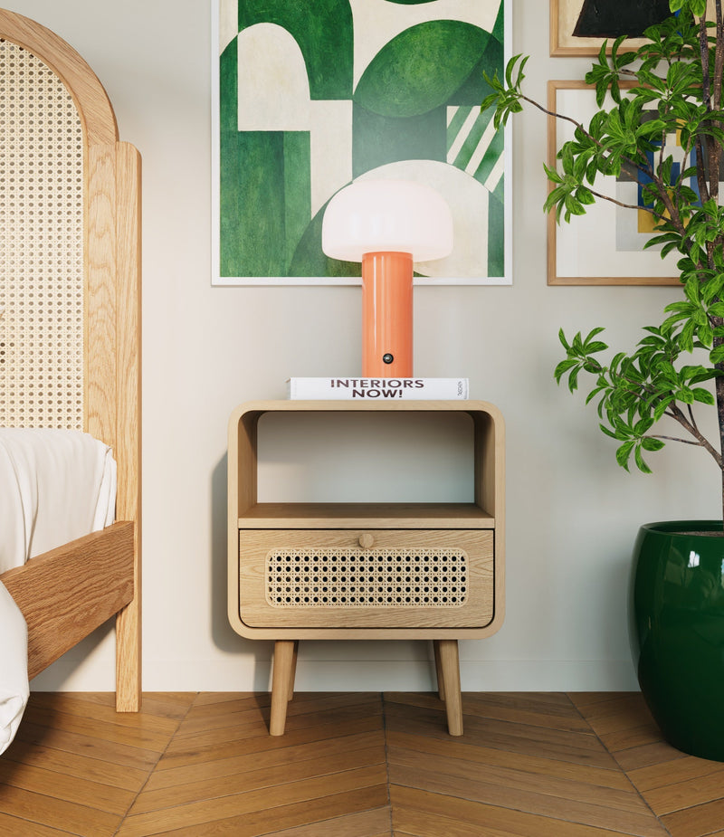 Nachttisch Rattan