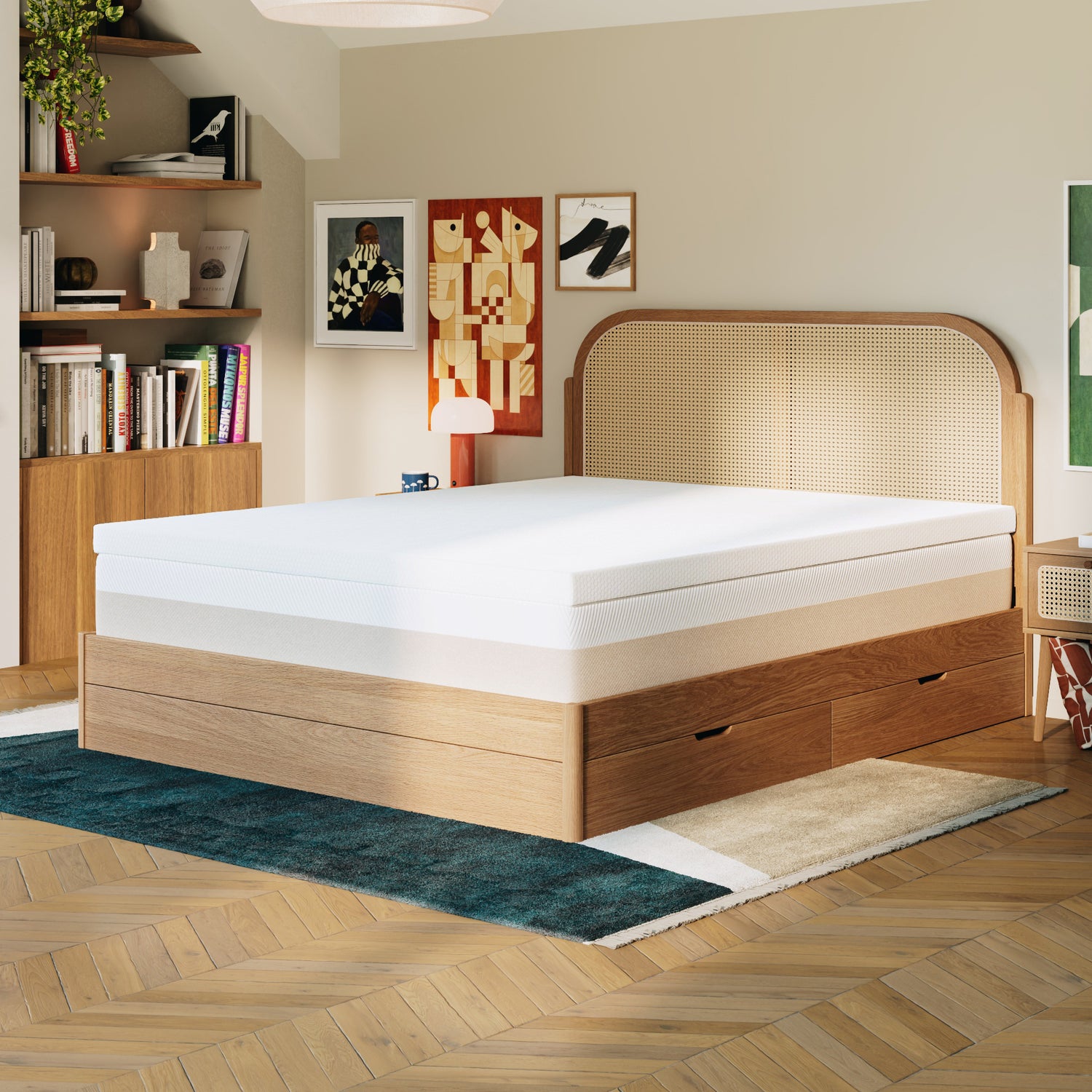 Topper 90x200 140x200 180x200 Bambus - 8cm Memory-Schaum