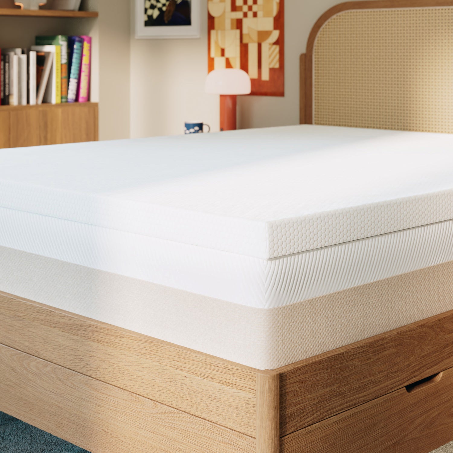 Topper 90x200 140x200 180x200 Bambus - 8cm Memory-Schaum