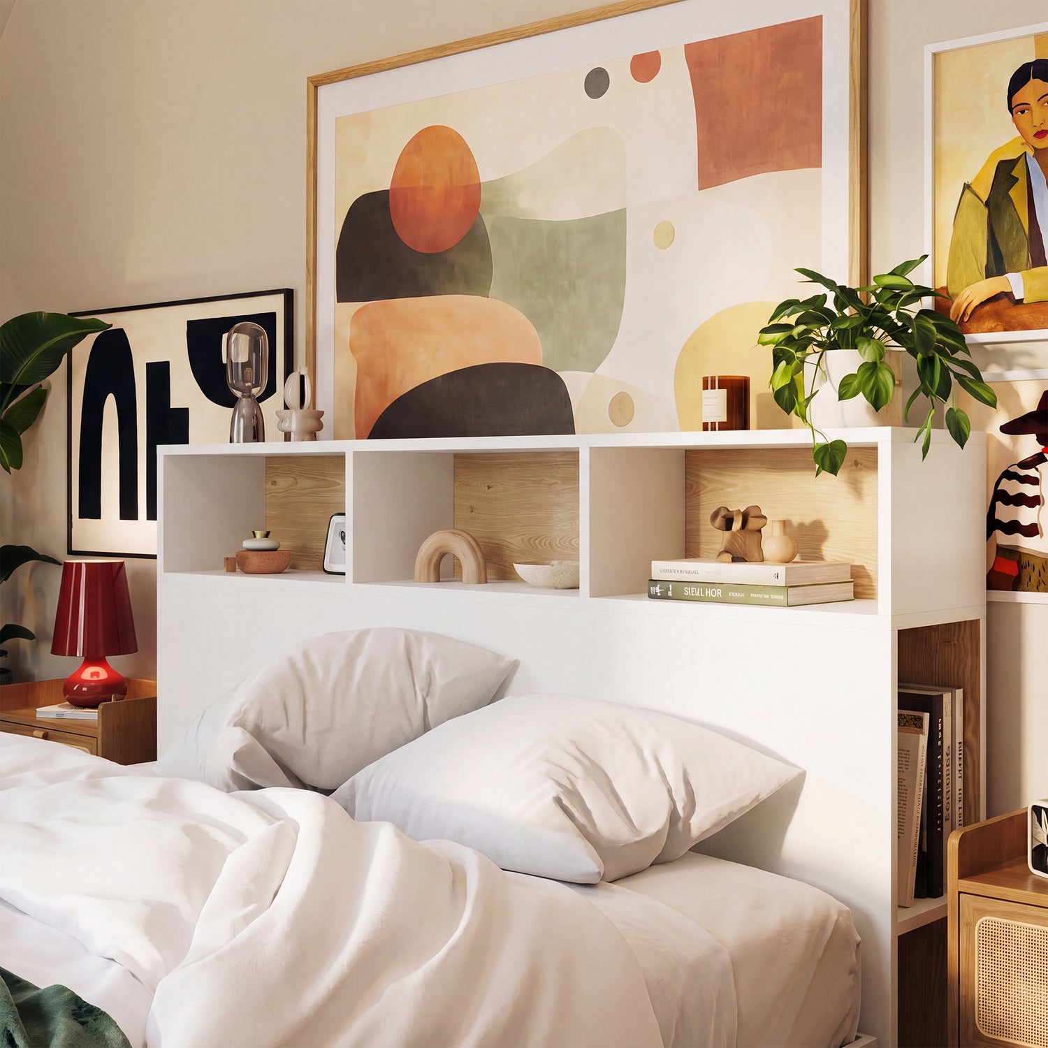Bett Kopfteil mit Stauraum – cleverer Stauraum & schlichtes Design