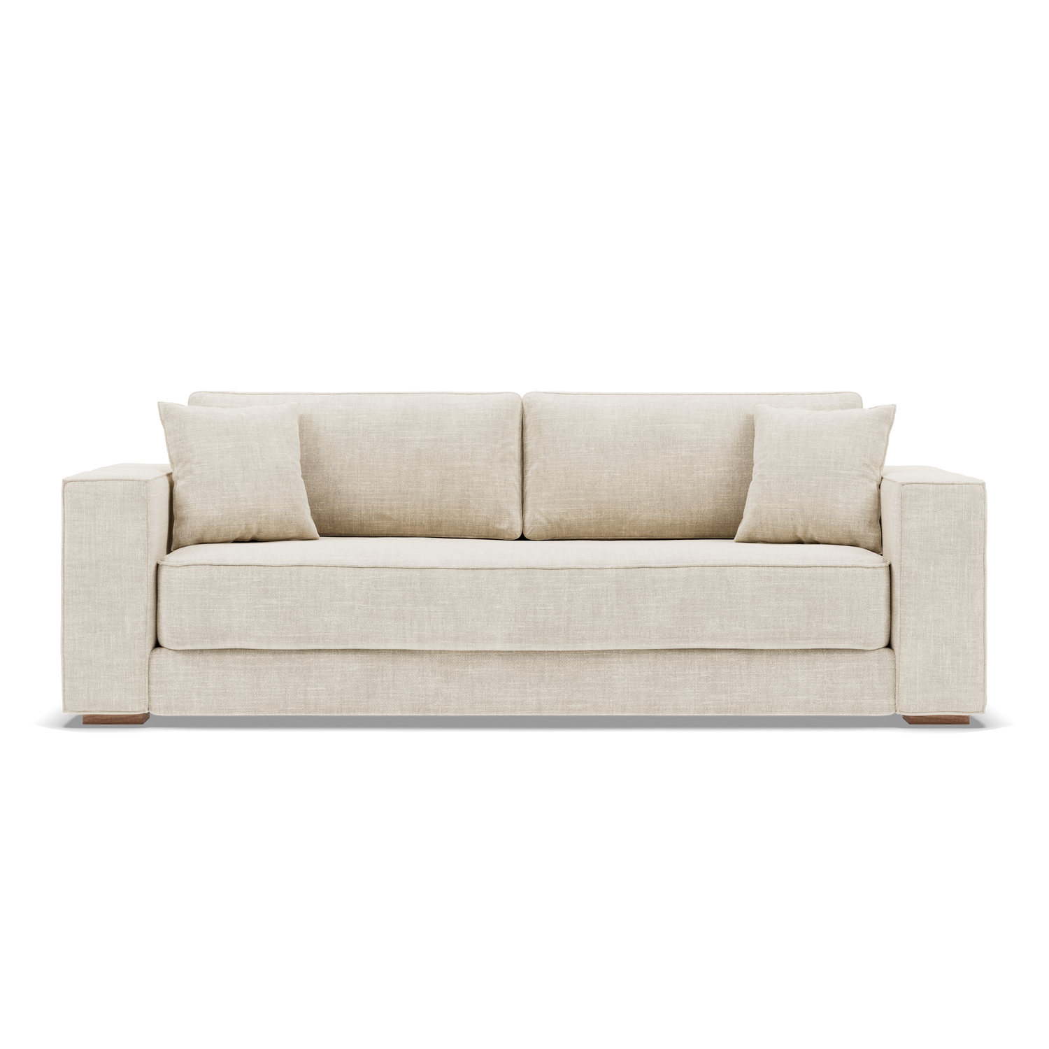 Breite Armlehnen, Sandbeige