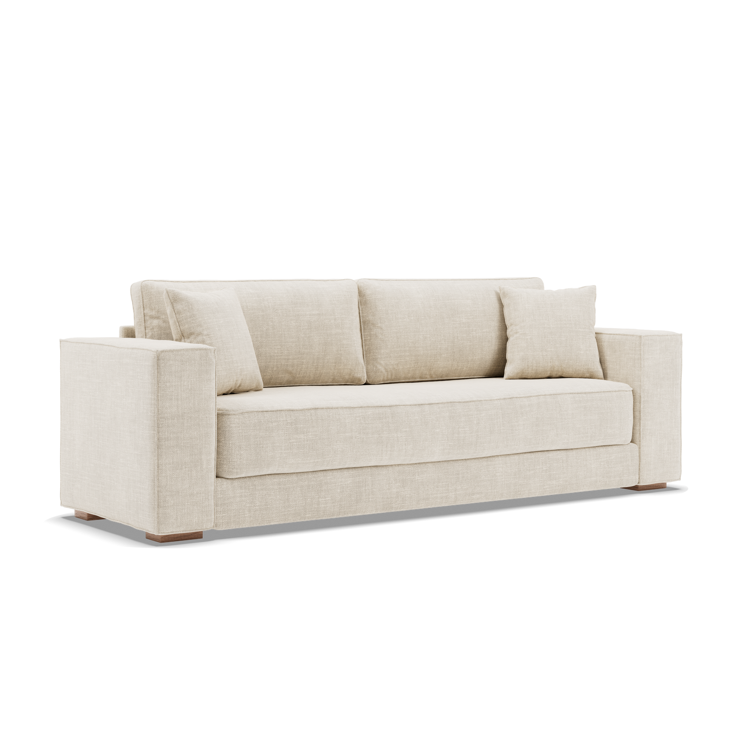 Breite Armlehnen, Sandbeige