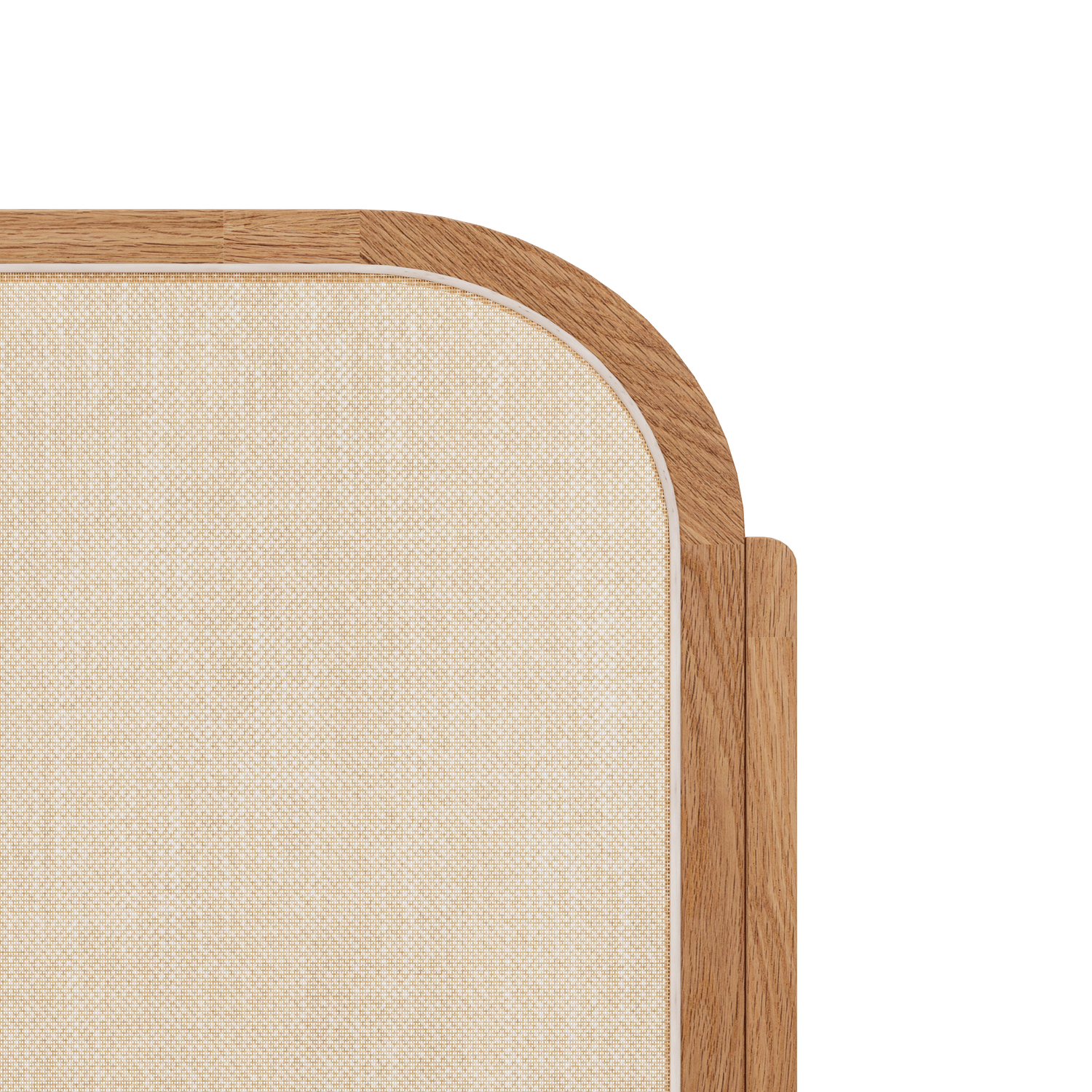 Kopfteil aus geflochtenem Rattan, Mit Schubladen