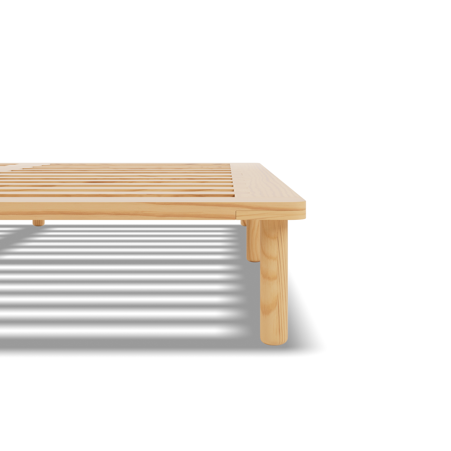Bettgestell mit Lattenrost aus Holz Ugo